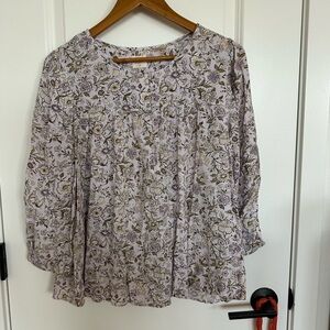 Levi's Lavender Floral Blouse